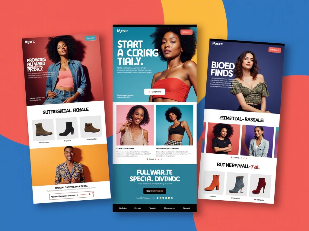 Promotional email campaign showcasing product offers and special deals